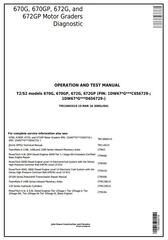 TM13065X19 - John Deere 670G, 670GP, 672G, 672GP Motor Grader (SN.656729-) Diagnostic Service Manual