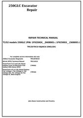 TM13079X19 - John Deere 250GLC (T2/S2) Excavator Service Repair Technical Manual