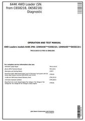 TM13116X19 - John Deere 644K 4WD Loader (SN. from C658218, D658218) Diagnostic & Test Service Manual