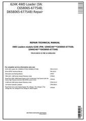 TM13118X19 - John Deere 624K 4WD Loader (SN:C658065-677548; D658065-677548) Service Repair Manual