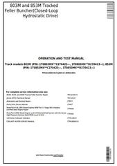 TM13148X19 - John Deere 803M, 853M (Closed-Loop Hyd.Drv) Feller Buncher (SN.270423—) Diagnostic Manual