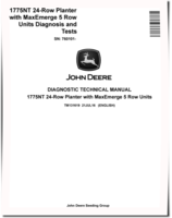 John Deere 1775NT 24 Row Planters with MaxEmerge 5 Row Units (SN. from 760101) Diagnostic Manual (TM131619)