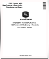 John Deere 1795 Planters with MaxEmerge 5 Row Units (SN. from 760101) Diagnostic Manual (TM131719)
