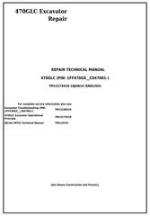 TM13174X19 - John Deere 470GLC Excavator (PIN: 1FF470GX__C047001-) Service Repair Technical Manual