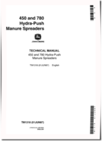 John Deere Hydra-Push 450, 455 and 780 Manure Spreaders Technical Manual (TM1318)