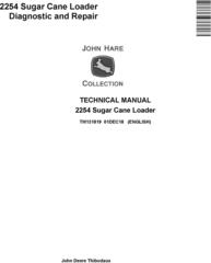 John Deere 2254 Sugar Cane Loader Technical Manual (TM131819)