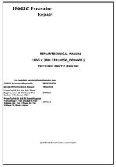 TM13195X19 - John Deere 180GLC (PIN: 1F9180GX__D020001-) Excavator Service Repair Technical Manual