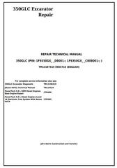 TM13197X19 - John Deere 350GLC Excavator Service Repair Technical Manual