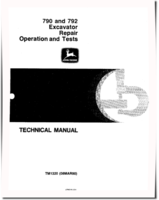 John Deere 790 and 792 Crawler Excavators Diagnostic and Repair Manual (TM1320)