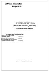 TM13208X19 - John Deere 250GLC PIN:1FF250GX__F608713 Excavator Diagnostic, Operation and Test Manual