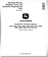 John Deere DB120, DB37, DB44, DB55, DB58, DB60, DB66, DB74, DB80, DB83, DB88 and DB90 Planters (SN. from 755101) Diagnostic Manual (TM132119)