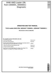 TM13212X19 - John Deere 644K 4WD Loader (SN.from C000001, D000001) Diagnostic & Test Service Manual