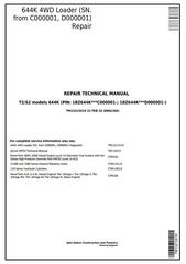 TM13213X19 - John Deere 644K 4WD Loader (SN. from C000001, D000001) Service Repair Technical Manual