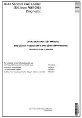 TM13222X19 - John Deere 844K Series II 4WD Loader (SN.from F664098) Diagnostic & Test Service Manual