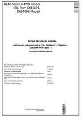 TM13229X19 - John Deere 844K Series II 4WD Loader (SN. from C664096, D664096) Service Repair Manual