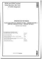 John Deere 903M and 953M Tracked Feller Bunchers Operation and Test Manual (TM13232X19)