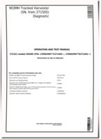 John Deere 903MH Tracked Harvesters (SN: C271505-317981; D271505-317981) Operation and Test Manual (TM13234X19)