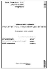 TM13278X19 - John Deere 244K, 244K-II, 324K Compact Loader Diagnostic, Operation&Test Service Manual