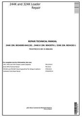 TM13279X19 - John Deere 244K (SN.B034088-044118) , 224K-II (SN.B042870-) , 324K (SN.B034182-) Loader Repair manual