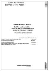 TM13300X19 - John Deere 310SL HL, 410L Backhoe Loader (SN.273920-) Service Repair Technical Manual
