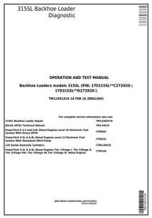 TM13301X19 - John Deere 315SL Backhoe Loader (SN.from 273920) Diagnostic and Test Service Manual