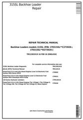TM13302X19 - John Deere 315SL Backhoe Loader (SN from 273920) Service Repair Technical Manual