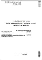TM13303X19 - John Deere 315SL Backhoe Loader (SN. from F273920) Diagnostic and Test Service Manual