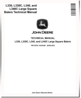 John Deere L330, L330C, L340 and L340C Large Square Balers Technical Manual (TM133219)