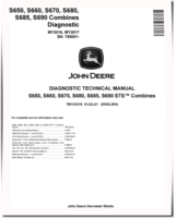 John Deere S650, S660, S670, S680, S685 and S690 STS MY2016-2017 Combines (SN: 785001-) Diagnostic Manual (TM133319)