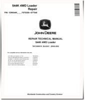 John Deere 544K (SN: F670308-677548) 4WD Loaders Repair Manual (TM13369X19)