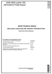 TM13372X19 - John Deere 544K 4WD Loader (SN. D670308-677548) Service Repair Technical Manual