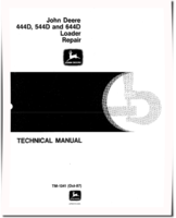 John Deere 444D, 544D and 644D Wheel Loaders Repair Manual (TM1341RE)