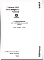 John Deere MaxEmerge 2 7200, 7240, 7300 and 7340 Planters Technical Manual (TM1344)