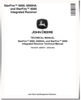John Deere StarFire™ 6000 Integrated receiver, StarFire™ 6000 and 6000HA System Technical Manual (TM135419)