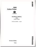 John Deere 9940 Cotton Pickers Technical Manual (TM1356)