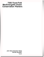 John Deere MaxEmerge 2 7200 Drawn Conservation Planters Technical Manual (TM1366)