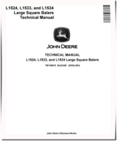 John Deere L1524, L1533 and L1534 Large Square Balers Technical Manual (TM136819)