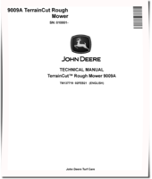 John Deere TerrainCut 9009A Rough Mowers (SN. from 010001) Technical Manual (TM137719)