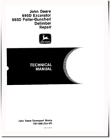 John Deere 690D Crawler Excavators, 693D Tracked Feller Bunchers and 693D Harvesters Repair Manual (TM1388)
