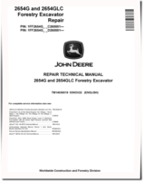 John Deere 2654G and 2654GLC Forestry Excavators (SN. from C260001, D260001) Repair Manual (TM14036X19)