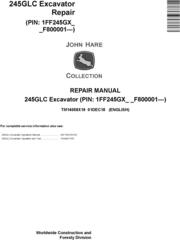 John Deere 245GLC (SN. From F800001) Excavator Service Repair Technical Manual (TM14058X19)