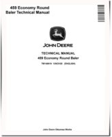 John Deere 459 Economy Round Balers Technical Manual (TM140619)
