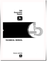 John Deere 70D Compact Excavators Repair Manual (TM1408)