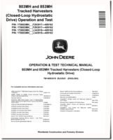 John Deere 803MH and 853MH Harvesters (Closed-Loop Hydrostatic Drive) Operation and Test Manual (TM14093X19)