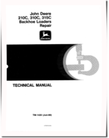 John Deere 210C, 310C and 315C Backhoe Loaders Repair Manual (TM1420)