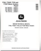 John Deere 770G, 770GP, 772G and 772GP Motor Graders (SN. from C680878, D680878) Repair Manual (TM14251X19)