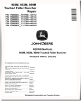 John Deere 903M, 953M and 959M Harvesters Repair Manual (TM14262X19)