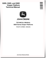 John Deere 525D, 530D and 536D Draper Platforms Technical Manual (TM142719)