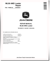 John Deere WL56 (SN. from D000509) 4WD Loaders Repair Manual (TM14284X19)