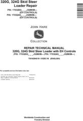 John Deere 320G, 324G Skid Steer Loader Repair Technical Manual (TM14294X19)